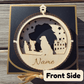 3D Wooden Dog Ornament: Australian Shepherd