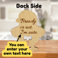 Funny Baby Chicken Wooden Bread Clip: Bready or not, I’m cute.