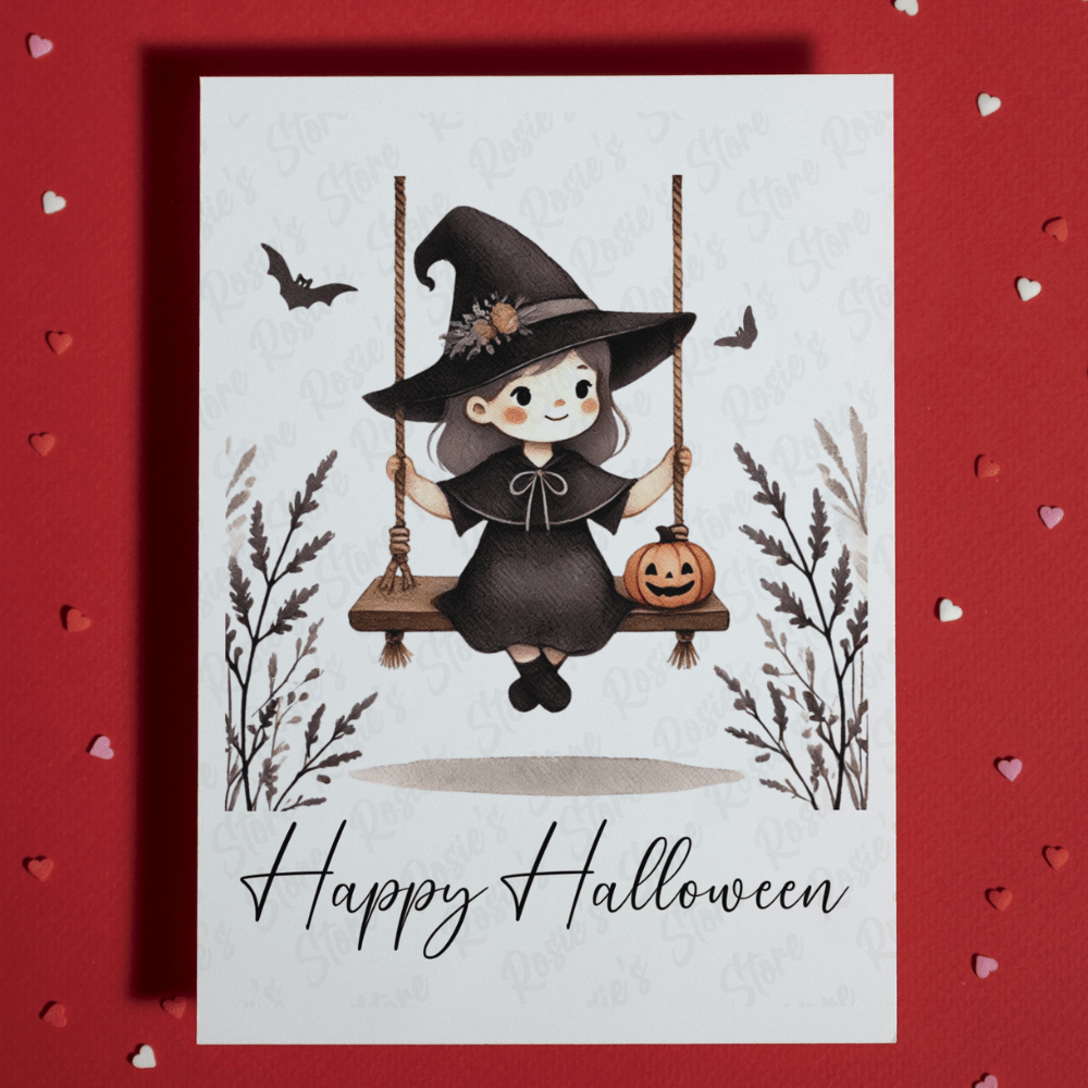 Halloween Set of 6 Digital Greeting Cards: Happy Halloween