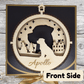 3D Wooden Dog Ornament: Rottweiler