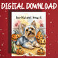 Halloween Fall Digital Greeting Card, Yorkie Dog Pet Lover: Boo-tiful and I Know It.