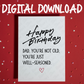 Dad Digital Birthday Greeting Card: Well-Seasoned Dad