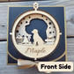 3D Wooden Dog Ornament: Portuguese Water Dog