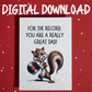 Dad Digital Greeting Card: For The Record, You Are A Really Great Dad!