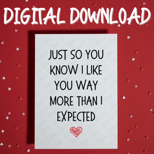 Couple Digital Greeting Card: Just So You Know