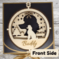 3D Wooden Dog Ornament: Poodle