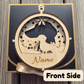 3D Wooden Dog Ornament: Dachshund