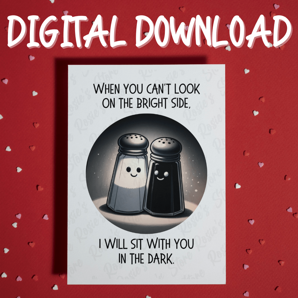 Friendship, Motivational Digital Greeting Card: When You Can't Look On The Bright Side...
