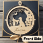 3D Wooden Dog Ornament: Goldendoodle
