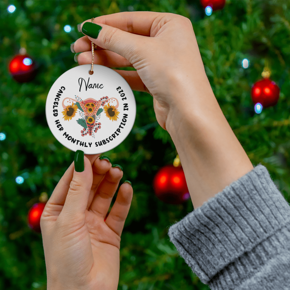 Hysterectomy, Personalized Ornament: Monthly Subscription