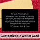 Personalized Engraved Wallet Card For Him: Wherever Your Journey In Life...