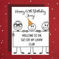 Birthday Greeting Card: Welcome To The "Get Off My Lawn" Club!