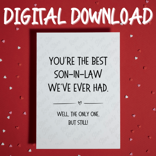 Son-in-Law Digital Greeting Card: You're The Best Son-in-Law
