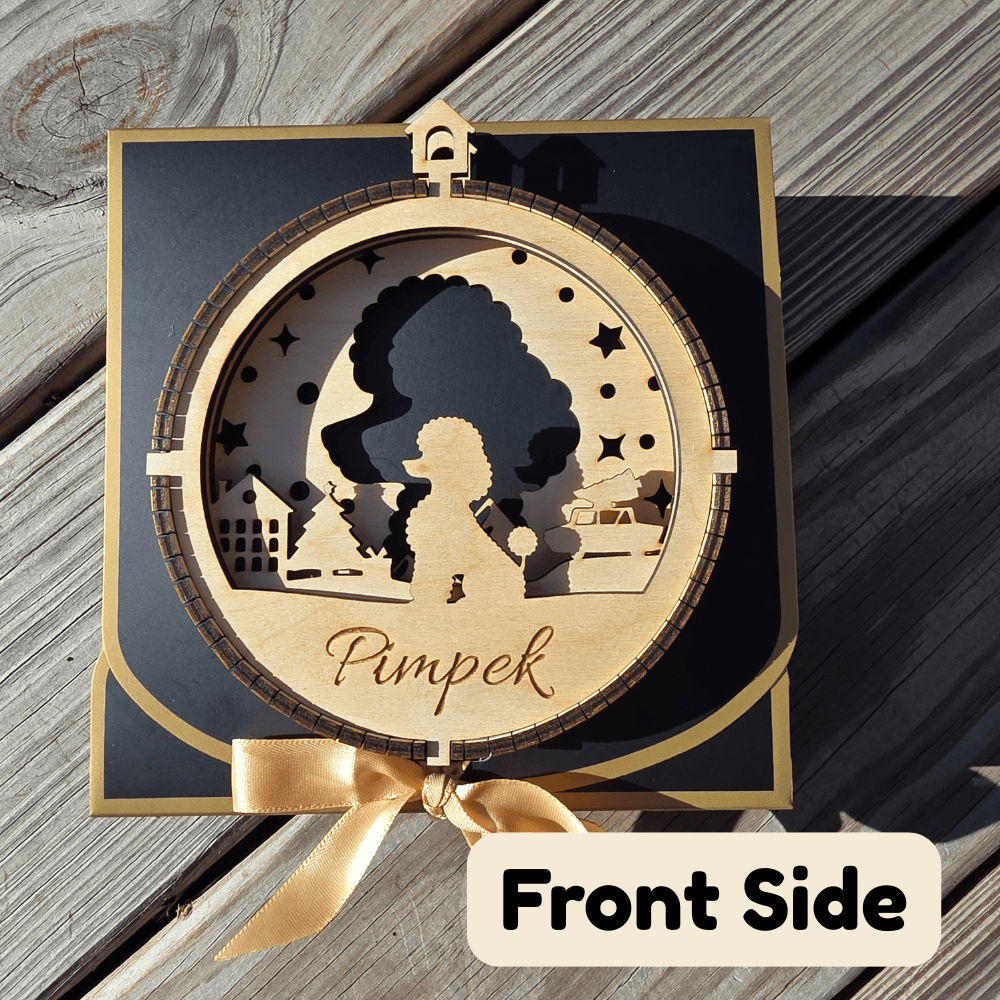 3D Wooden Dog Ornament: Toy Poodle