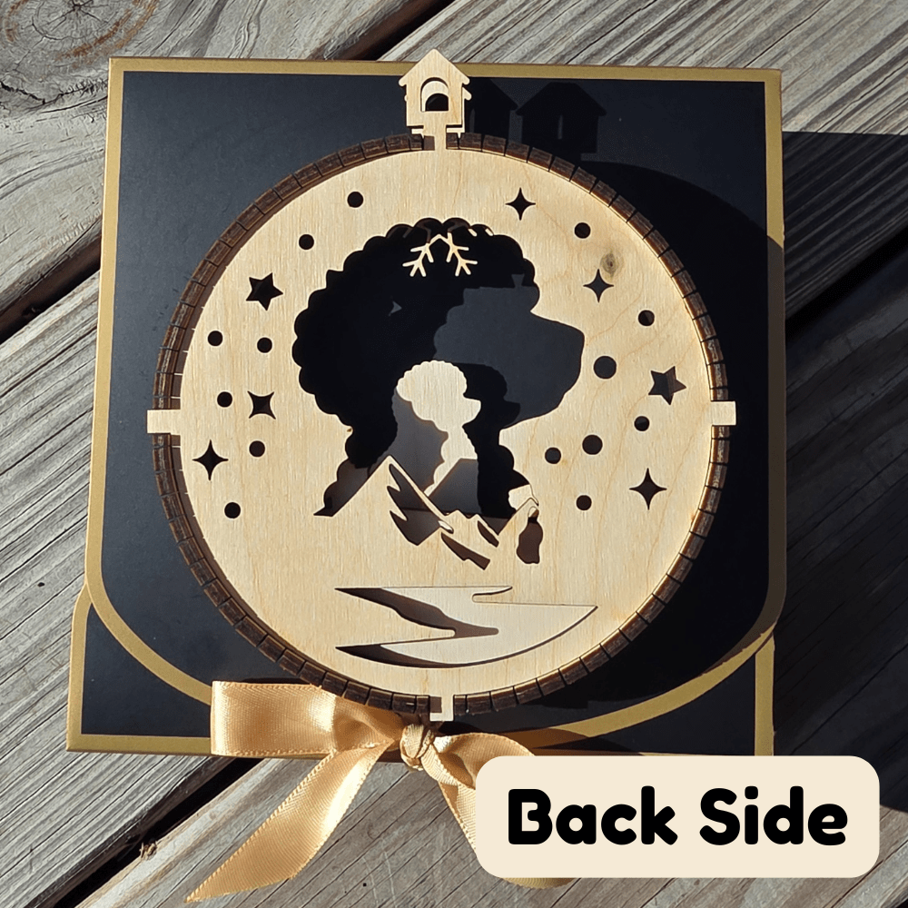 3D Wooden Dog Ornament: Bichon Frise