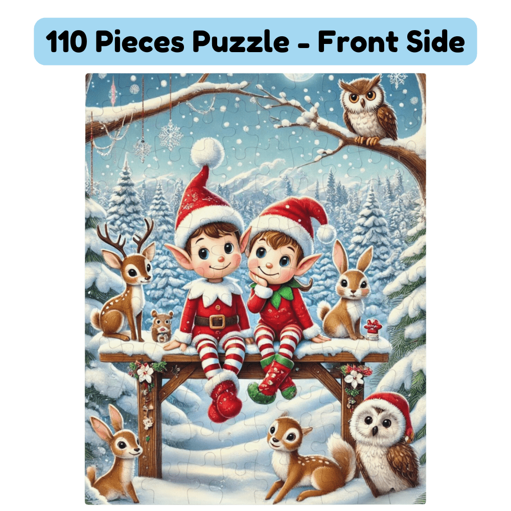 Christmas Gift, Personalized Elf Letter Double-Sided Jigsaw Puzzle: Wow, You Did It!