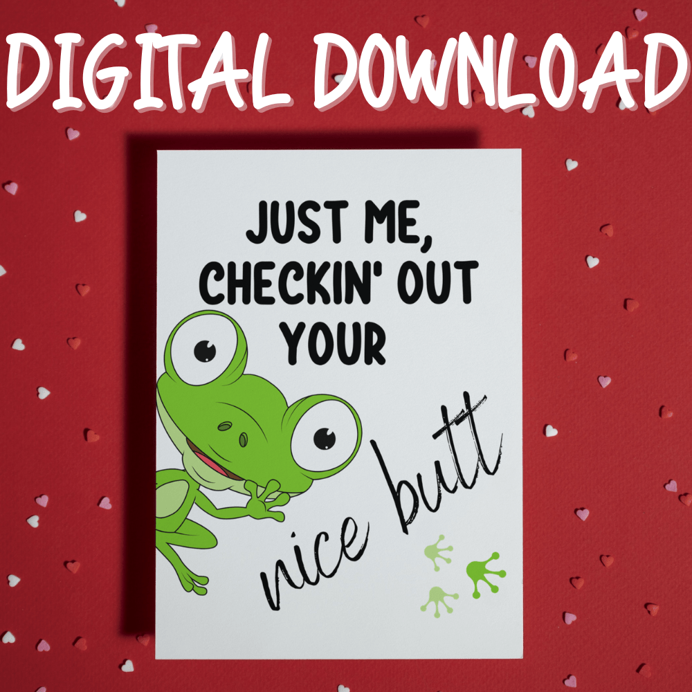 Couple Digital Greeting Card : Just Me, Checkin' Out Your Nice Butt...