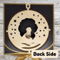 3D Wooden Dog Ornament: Shih Tzu