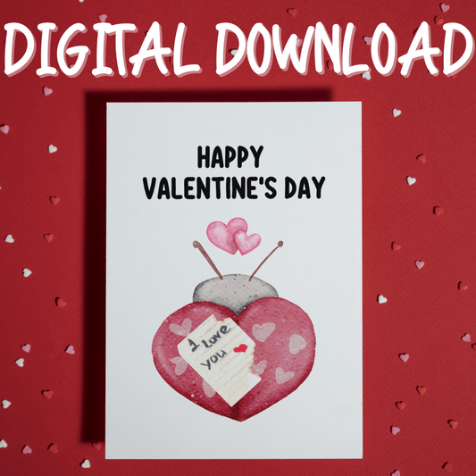 Couple Digital Valentine's Day Greeting Card: I Love You