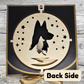 3D Wooden Dog Ornament: German Shepherd