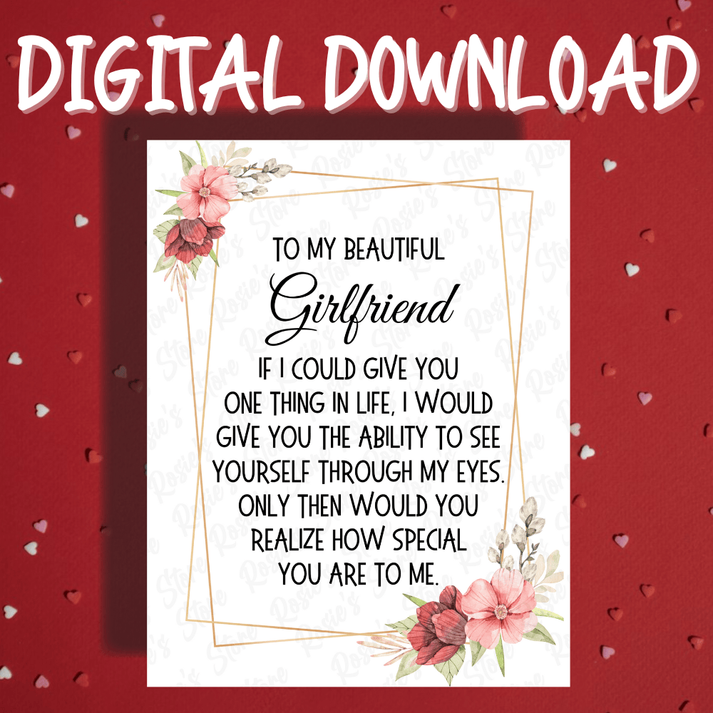 Girlfriend Digital Greeting Card: If I Could Give You One Thing In Life...