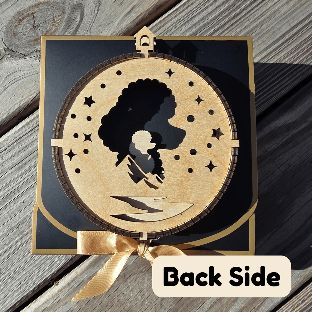 3D Wooden Dog Ornament: Toy Poodle