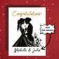 Wedding Greeting Card, Newly Married Lesbian Couple: Congratulations!