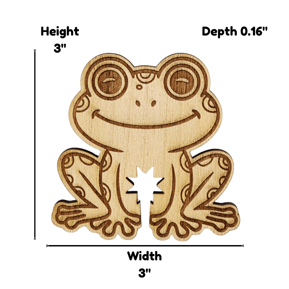 Funny Frog Wooden Bread Clip: Hop Off My Loaf