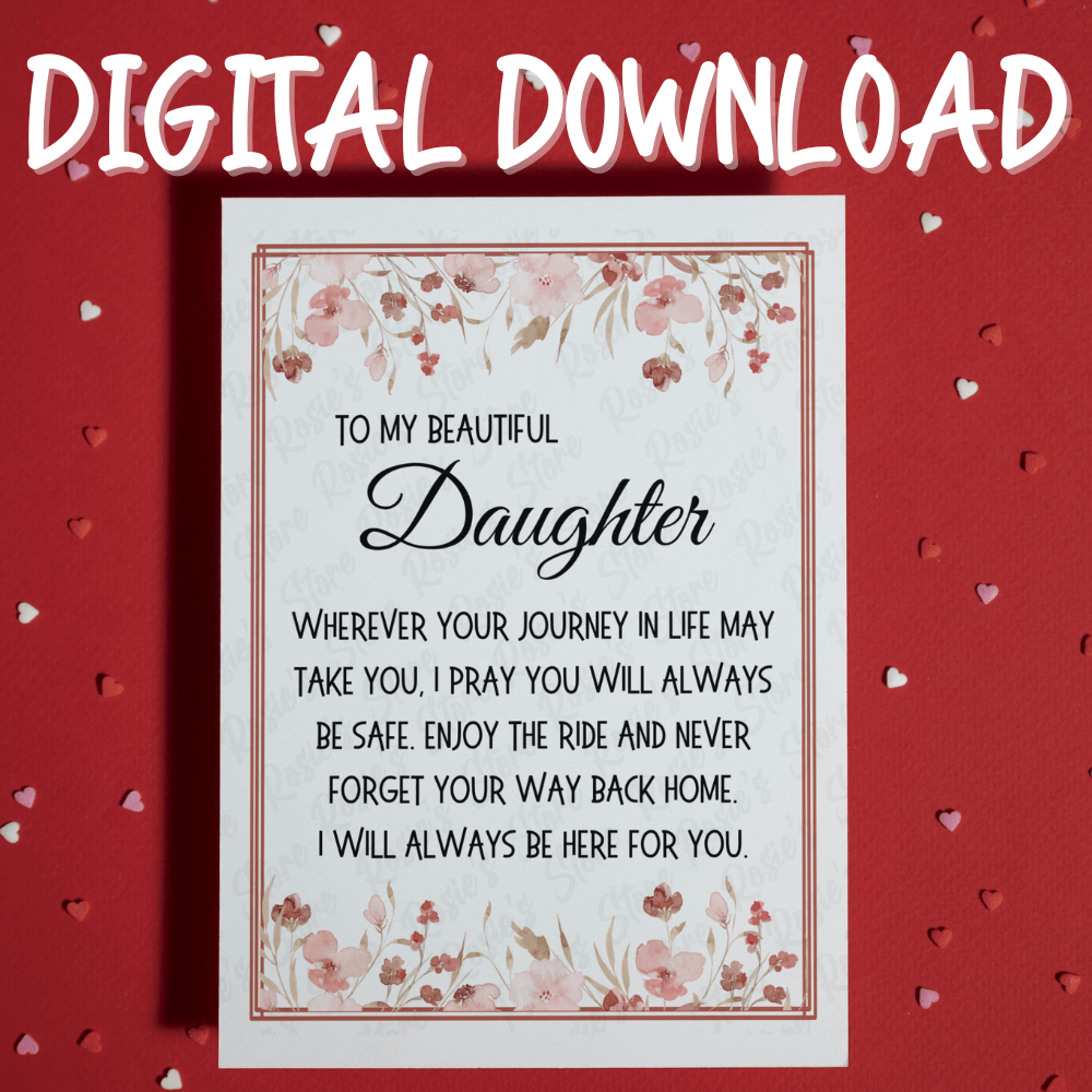 Daughter Digital Greeting Card: Wherever Your Journey In Life May Take You