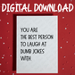 Digital Greeting Card: You Are The Best Person