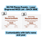 Christmas Gift, Double-sided Puzzle with Laser Engraved NICE or NAUGHTY List