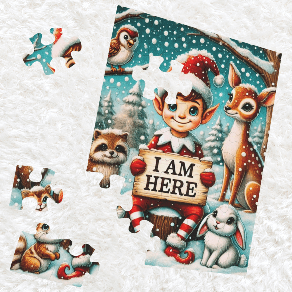 Christmas Gift, Personalized Elf Letter Double-Sided Jigsaw Puzzle: Hello From Your Elf (Elves)