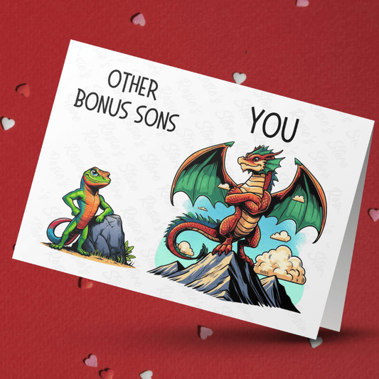 Bonus Son Greeting Card: Other Bonus Sons - You