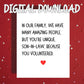 Son-in-Law Printable Card: In Our Family (Digital Download)