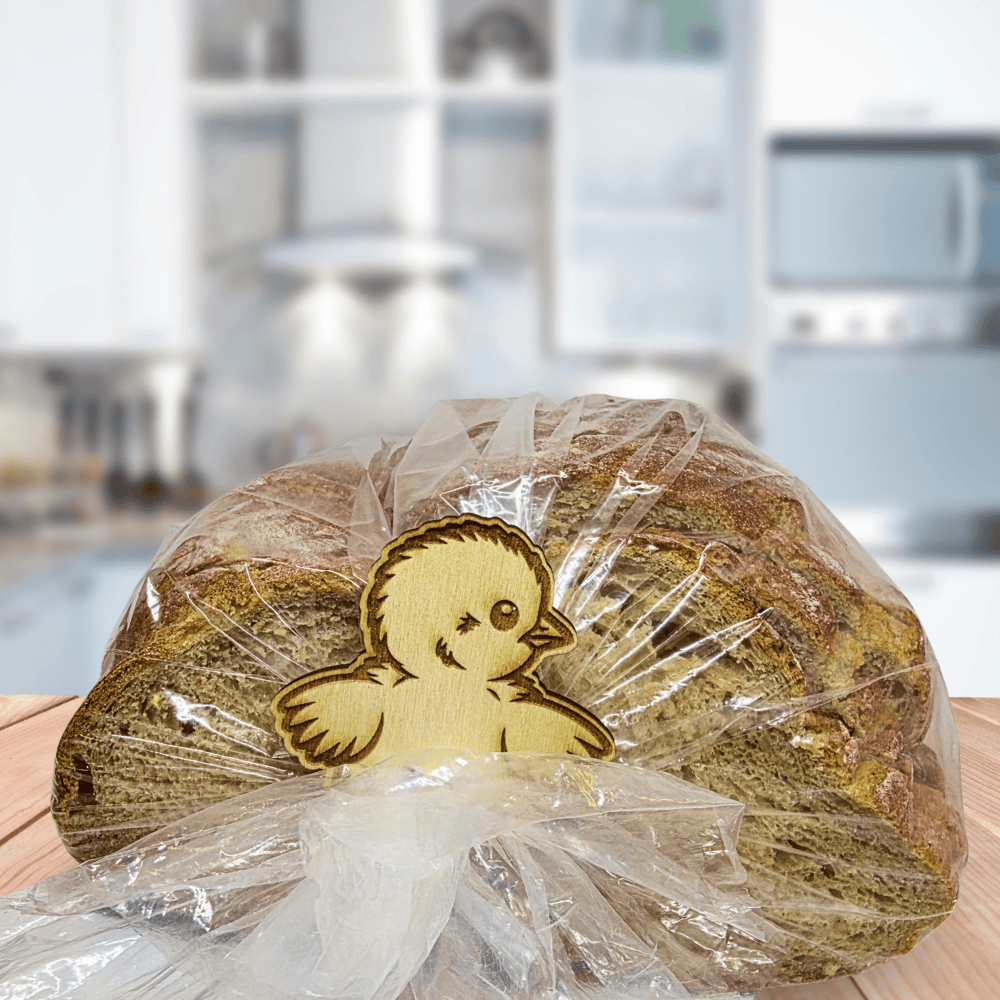 Funny Baby Chicken Wooden Bread Clip: Bready or not, I’m cute.