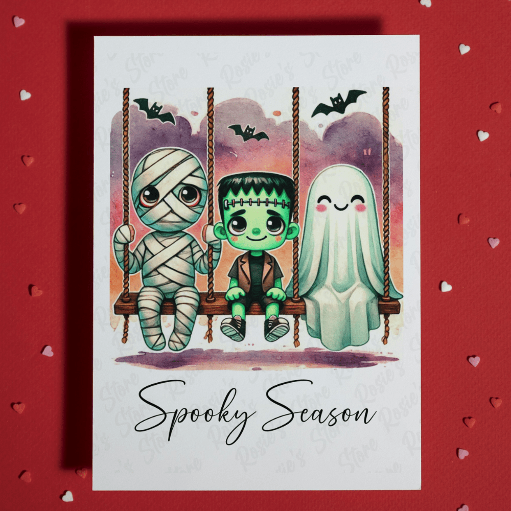 Halloween Set of 6 Digital Greeting Cards: Happy Halloween