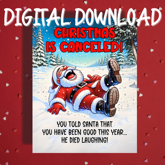 Christmas Digital Greeting Card: Christmas Is Canceled!