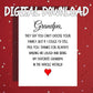 Grandpa Printable Card: They Say You Can't Choose Your Family (Digital Download)