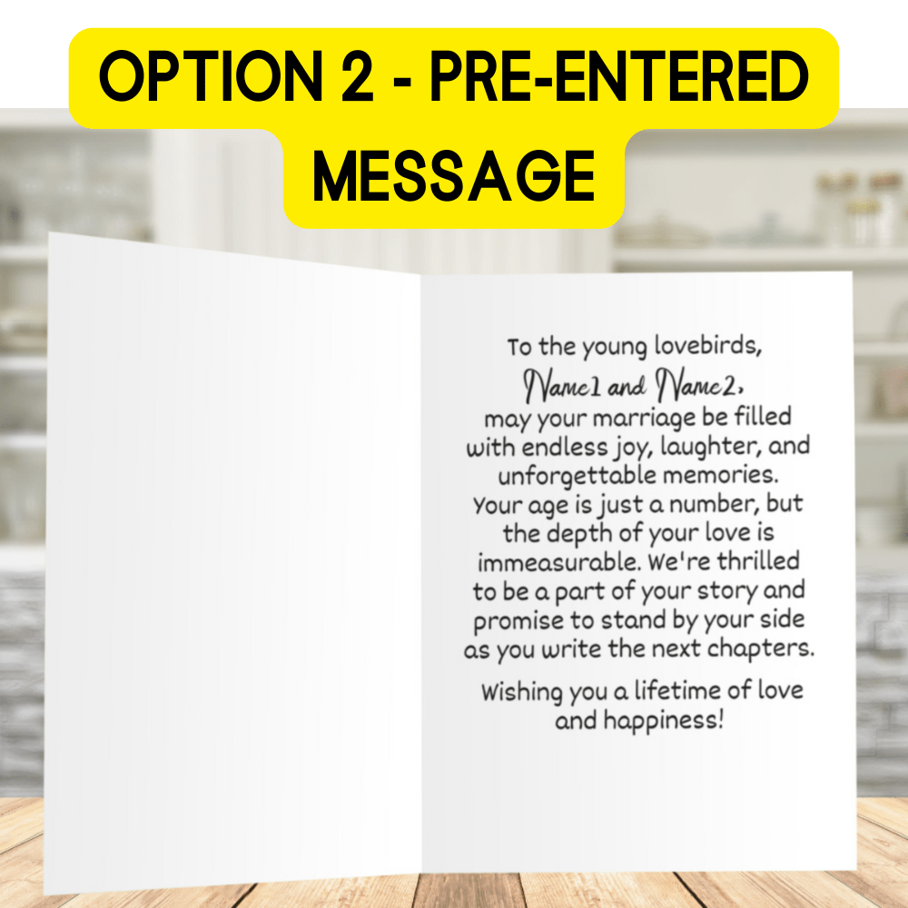 Wedding Greeting Card, Newly Married Lesbian Couple: Congratulations!