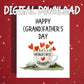 Grandpa Fathers Day Printable Card, Grandfather Digital Download from Grandchild