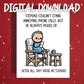 Bonus Dad Printable Card: Stepdad Couldn't Stand Annoying Phone Calls (Digital Download)