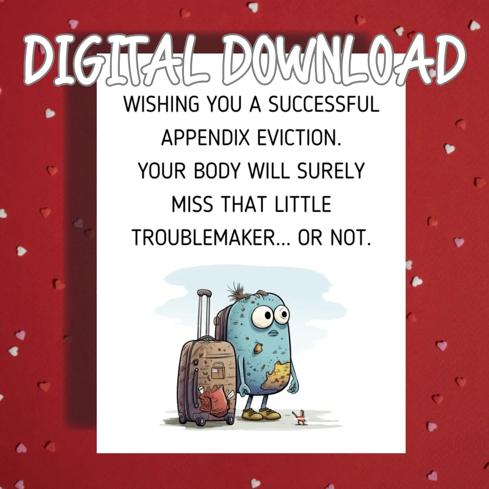 Appendix Digital Greeting Card: Little Troublemaker...