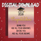 Graduation Printable Card Class of 2026: Behind You Are All Your Memories