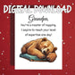 Grandpa Printable Card, Master of Napping Digital Download, Birthday Fathers Day Card from Grandchild