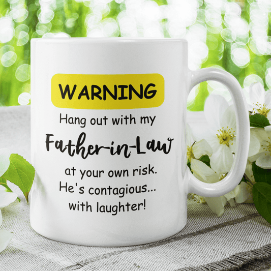 Father-in-Law Gift, Coffee Mug: Warning...