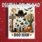 Halloween Wild West Ghost Printable Halloween Card Cowboy Ghost Halloween Digital Download