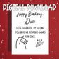 Dad Digital Birthday Card: Let's Celebrate
