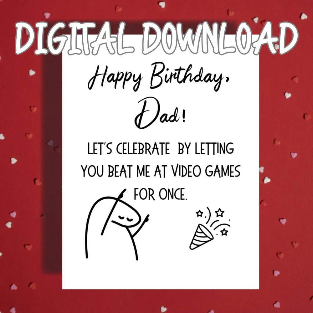 Dad Digital Birthday Card: Let's Celebrate