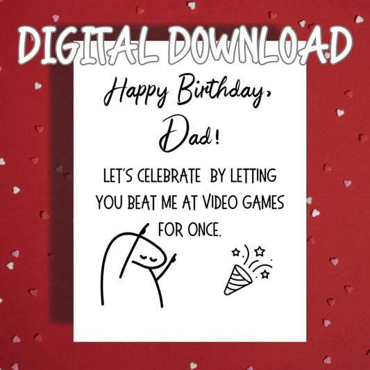 Dad Digital Birthday Card: Let's Celebrate