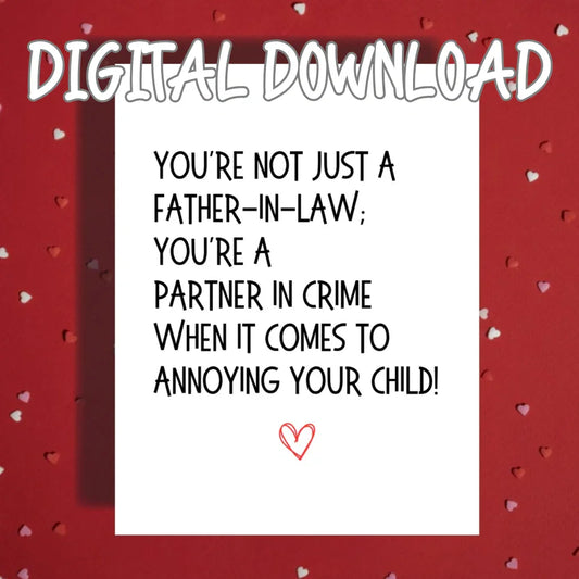Father-in-Law, Digital Greeting Card: You're Not Just A Father-in-Law